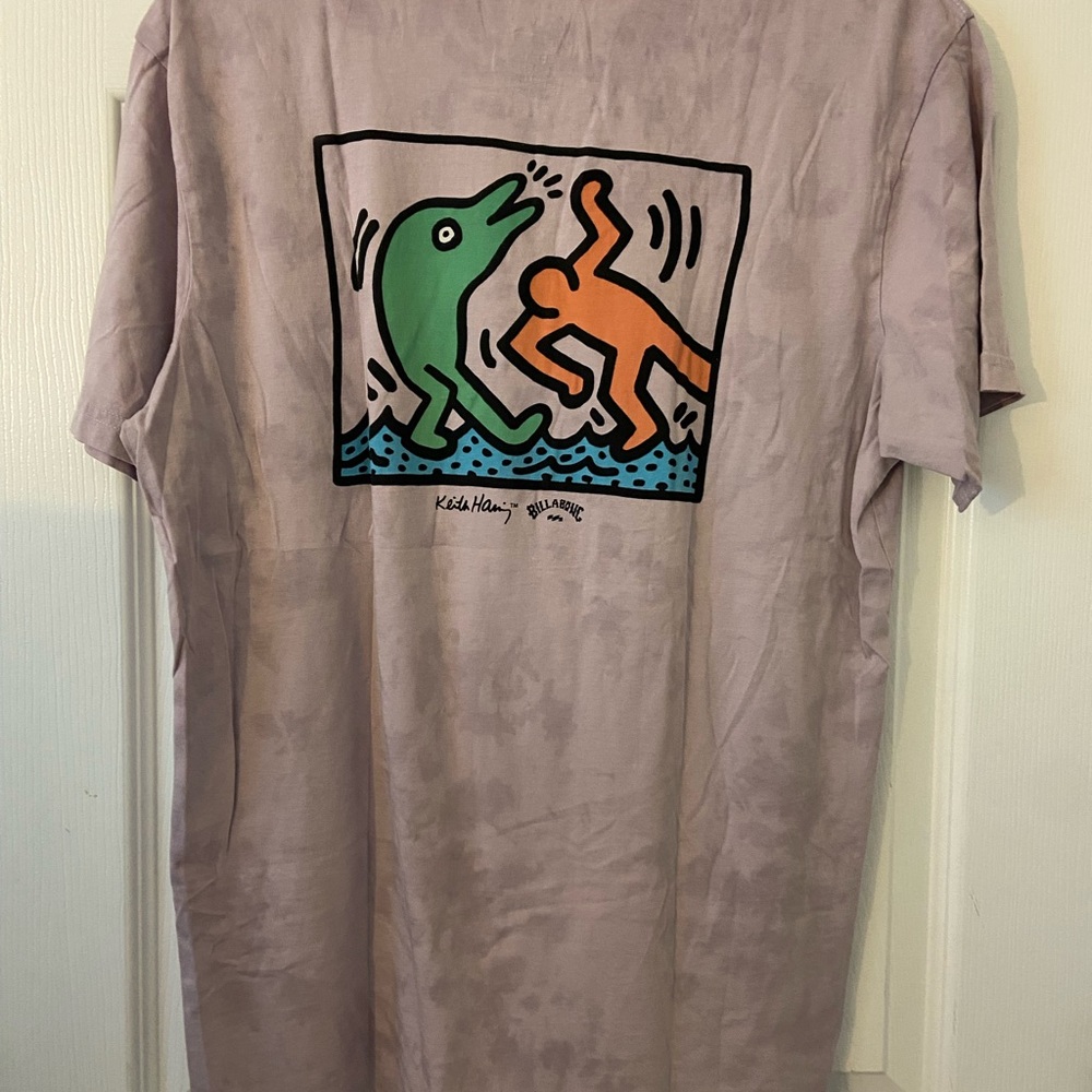 Billabong Graphic Tee with Keith Haring Design - Picture 2 of 5